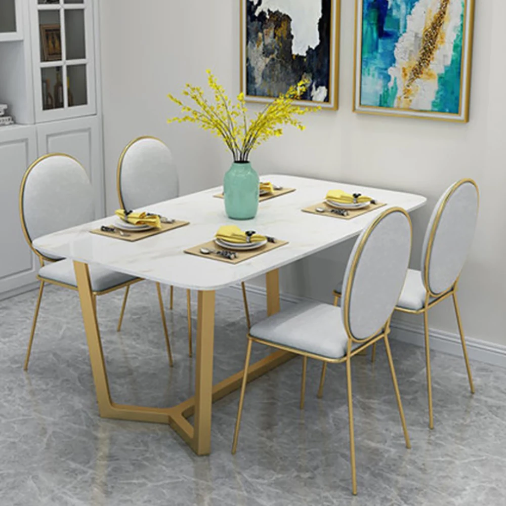 Скандинавский мраморный обеденный стол Домашний Светильник роскошный Железный