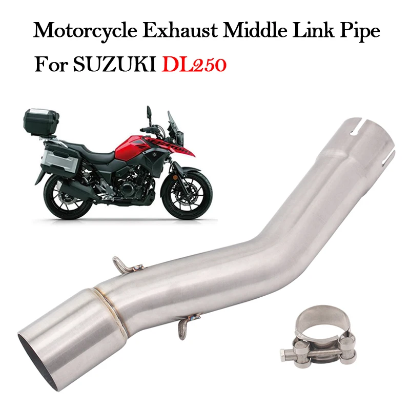 Слипоны для SUZUKI DL250 мотоцикл глушитель модифицированный Escape Mid соединение из