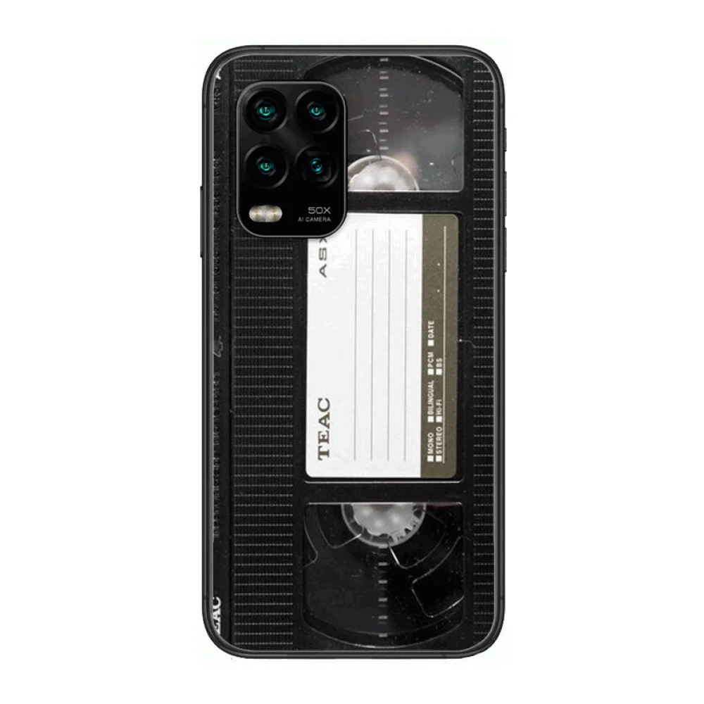 

Retro MagneTic Tape Mobile Phone Case For xiaomi Redmi Note 9S 8 7 6 5 A Pro T Anime Black Cover Silicone Back Pretty senior