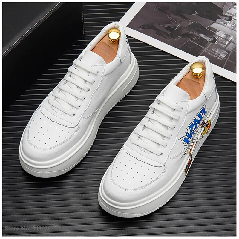 Fashion Autumn Shoes For Men Sneakers High Tops Casual Platform Punk Zip Flats | Обувь