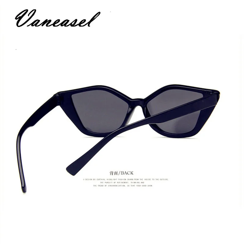 VANEASEL Lentes de Sol Hombre кошачьи глаза солнцезащитные очки леопард Ретро стиль маленькие