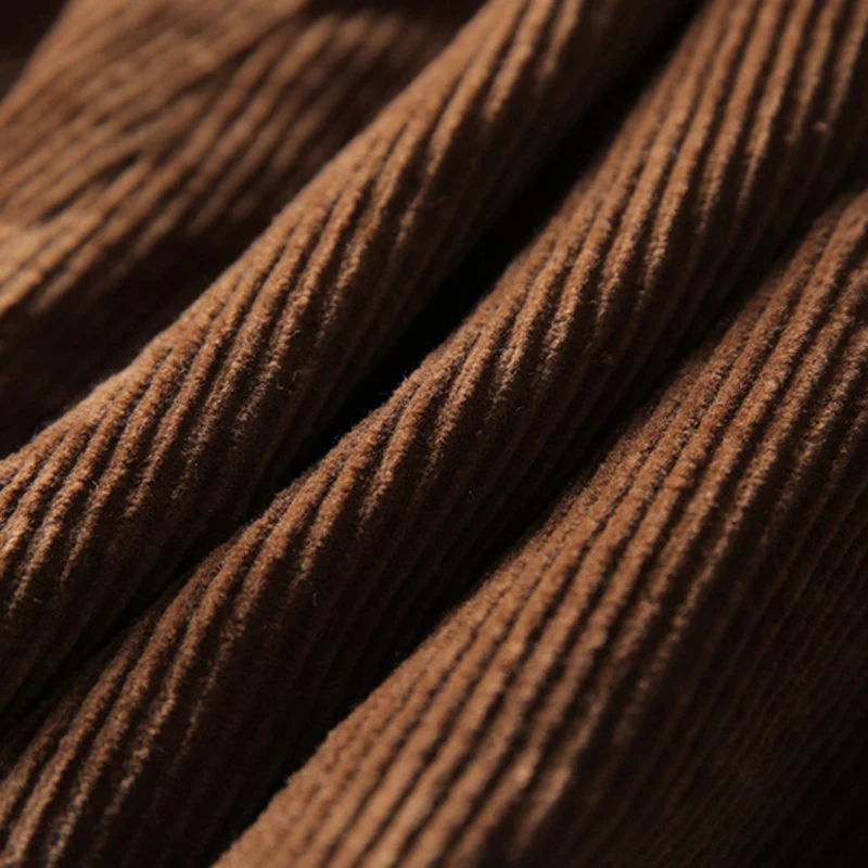 

Women Cotton Padded Coat Outwear Corduroy Thick Big Loose Oversized Long Retro Vintage Fashion for Autumn Winter A11101253