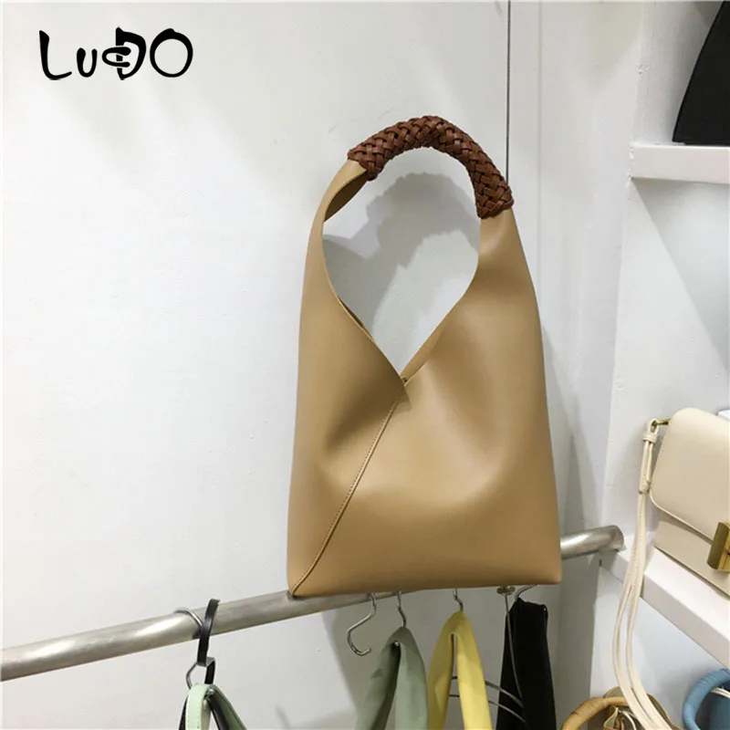 

Soft Leather Ladies Shoulder Bag Luxury Handbags Women Fashion Designer High Quality Casual Tote Bags Large Capacity Bucket Bags