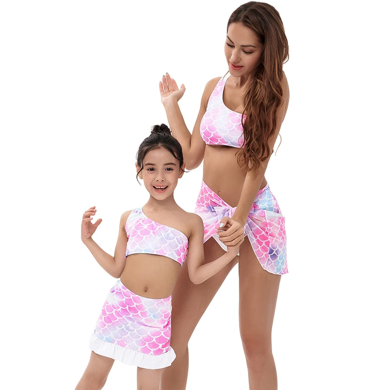 

Купальники для мамы и дочери, летний купальник бикини для всей семьи, купальник для мамы и дочки, купальник для детей и девочек, женский купа...