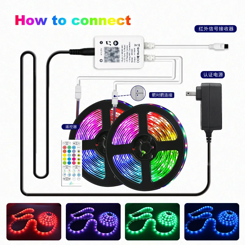 

LEDMusic Rhythm Set Light with Remote Control Graffiti Waterproof Light with Intelligent Voice Rainbow ColorWIFIStrip