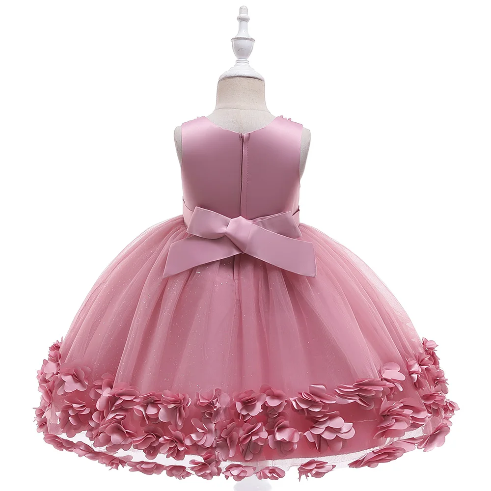 2021 летнее платье для девочек девочки с цветами на свадьбу однотонное вечерние е