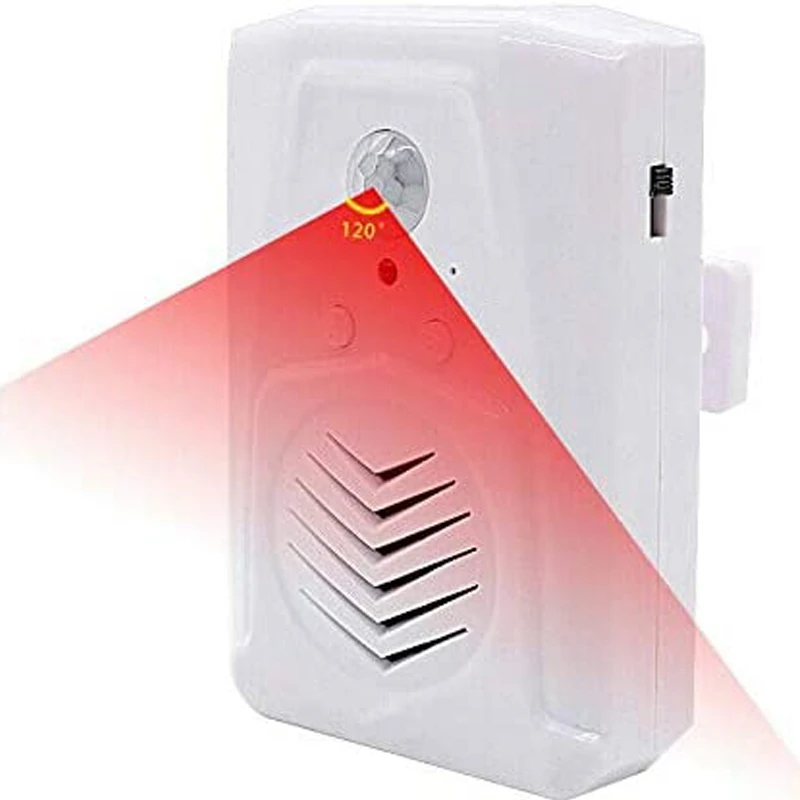 2Pcs Sensor Motion Door Bell Switch Infrared Doorbell Wireless PIR Voice Prompter Welcome Entry Alarm | Безопасность и защита