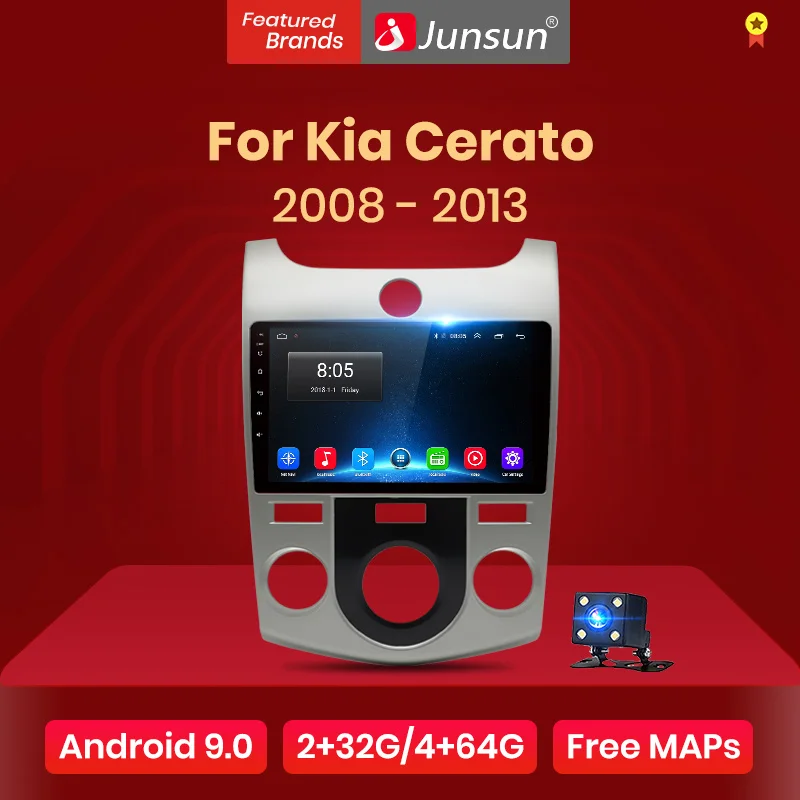 Junsun V1 2G + 32G Android 9 0 для Kia Cerato 2 2008 2013 автомобильный Радио Мультимедиа Видео плеер