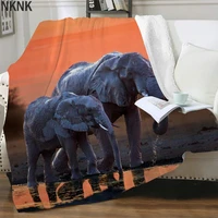 nknk elephant blankets animal blankets for beds lovely bedspread for bed sunset bedding throw sherpa blanket fashion premium