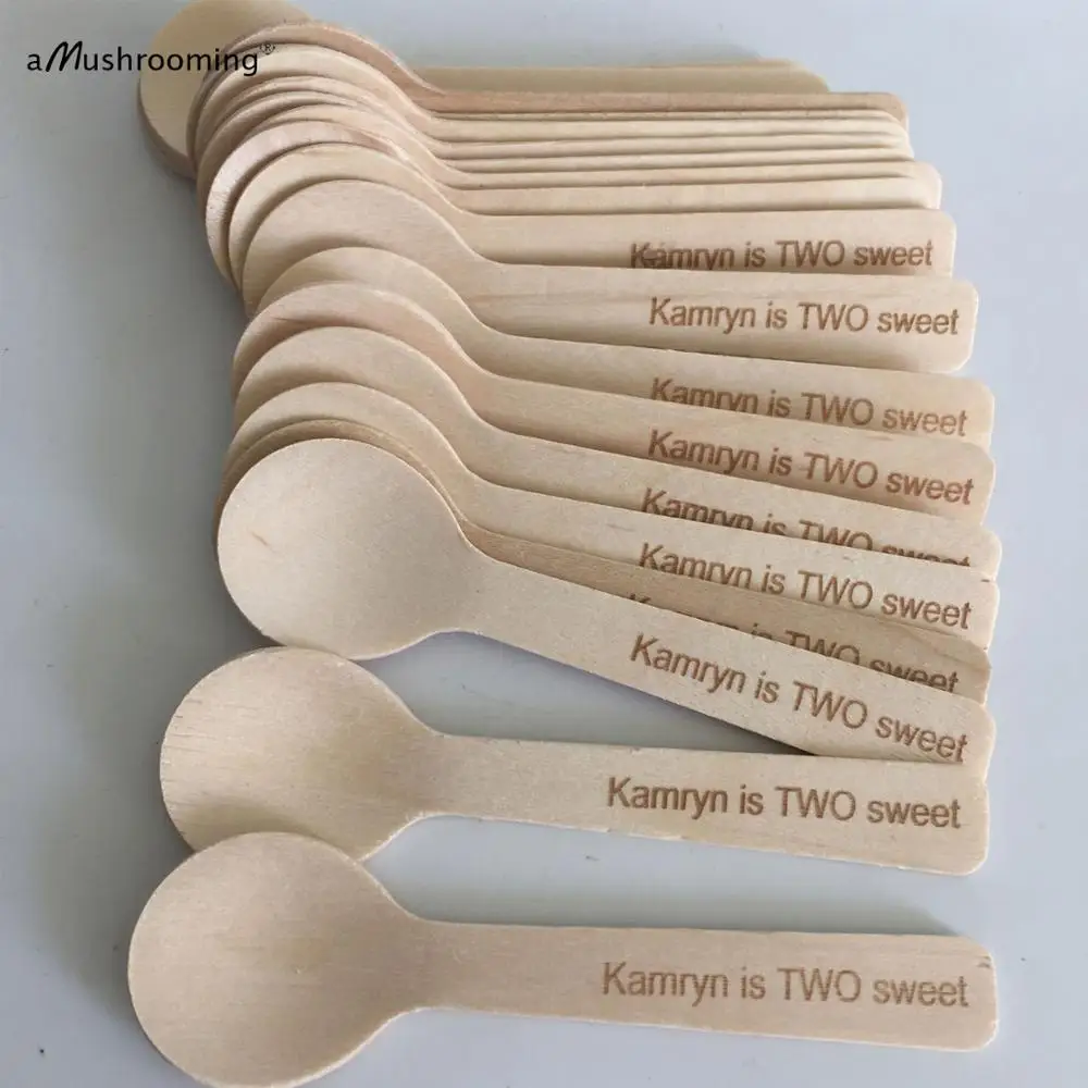 Персонализированные мороженого для дня рождения ложки вечеринки индивидуально