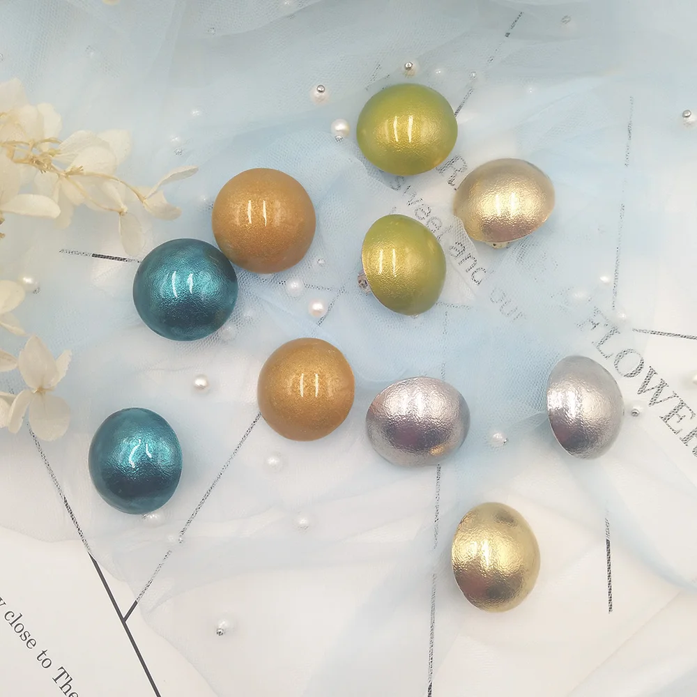 2019 New Design Popular Fruit Color Hemisphere Ear Clip For Women Girls Painless Micro Flash Half Ball Earrings Jewelry | Украшения и