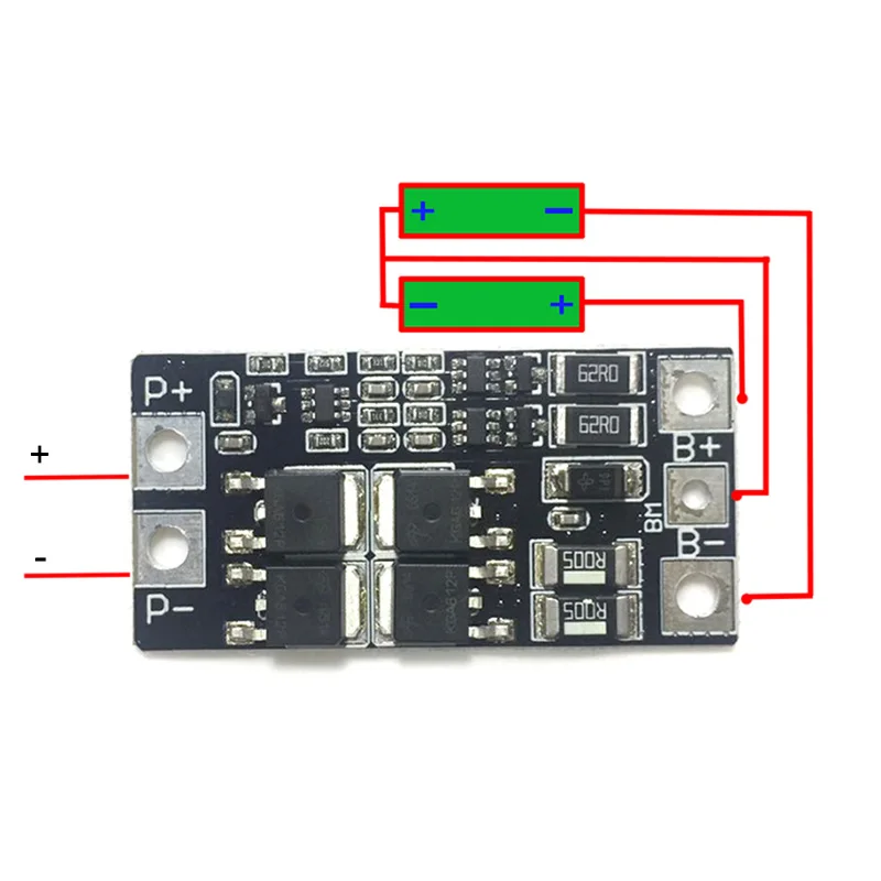 3 7 V 4 8 15A 20A BMS 2S 18650 lto литий Батарея пакет схема защиты эквалайзер обеспечивающий