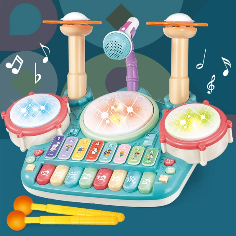 

Children Musical Instrument Toy Electronic Piano Keyboard Xylophone Drum Toys