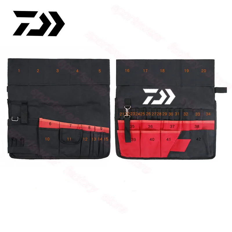 

DAIWA 5 Gallon Bucket Tool Organizer Storage Bag 42 Pockets Fishing Hand Tool Kits Tote Pouch Oxford Cloth Gardening Tool Bag