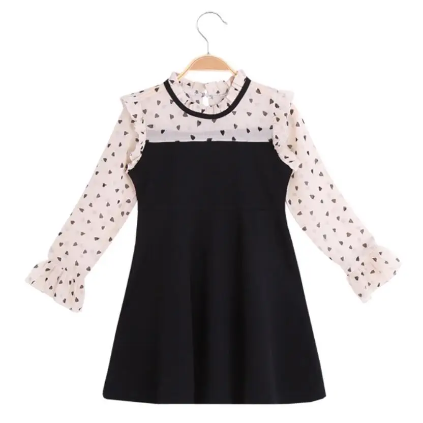 От 3 до 14 лет Демисезонный школьное платье принцессы для девочек с длинными