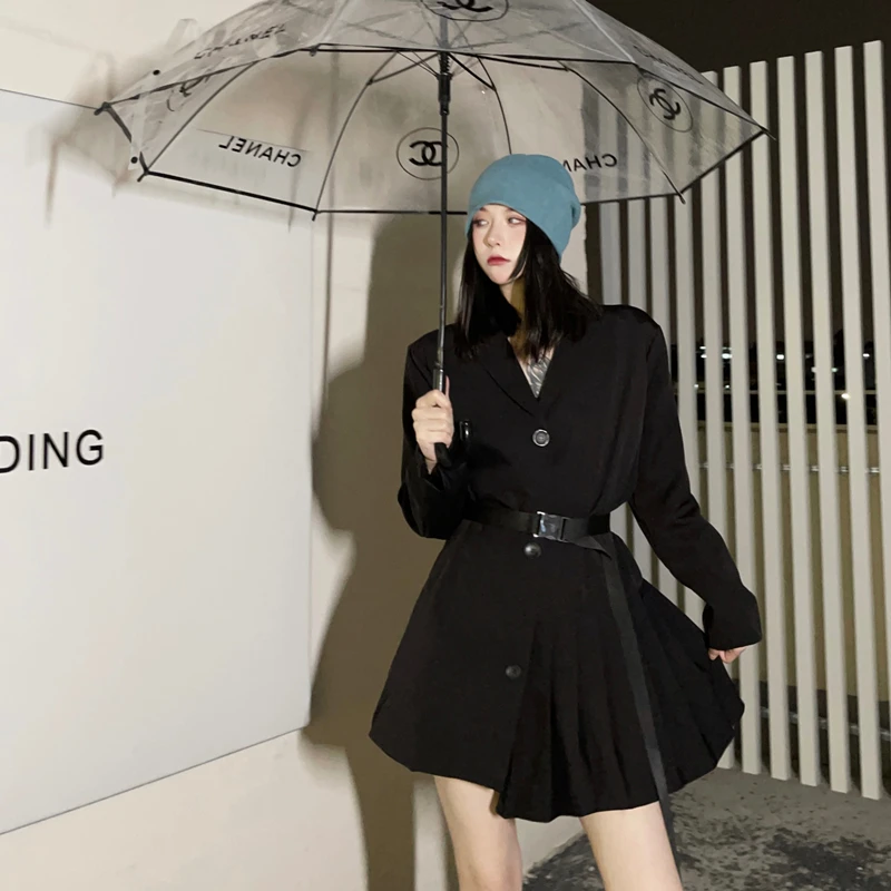 

Женский короткий костюм, модный костюм с плиссированной юбкой, повседневный свободный Универсальный жакет в стиле ретро, 2021