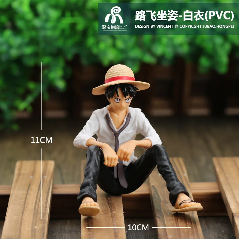 11 см цельнокроеные Аниме фигурки модели мультфильмы обезьяна д Луффи