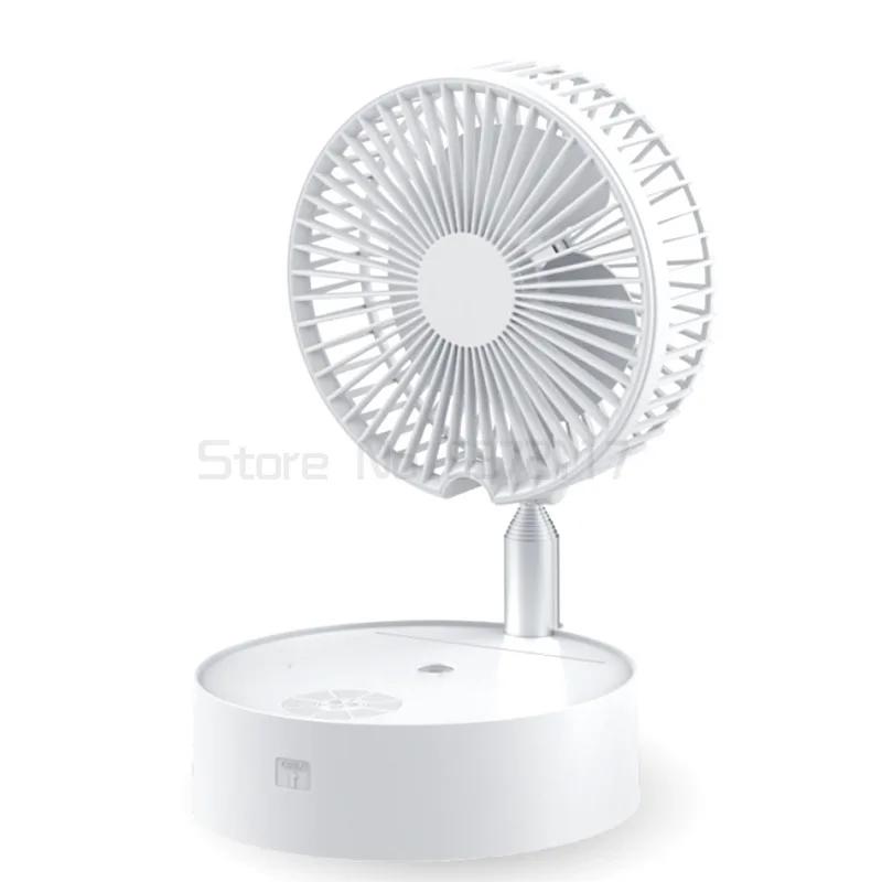 

Uareliffe Telescopic Floor Electric Fan Rechargeable 180 Rotary humidification Fans With Night Light Desktop Wireless Air Cooler