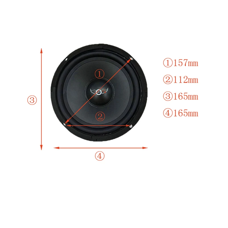 6 5 дюймов Автомобильный Аудио НЧ динамик Динамик 300W 4 Ом универсальный авто