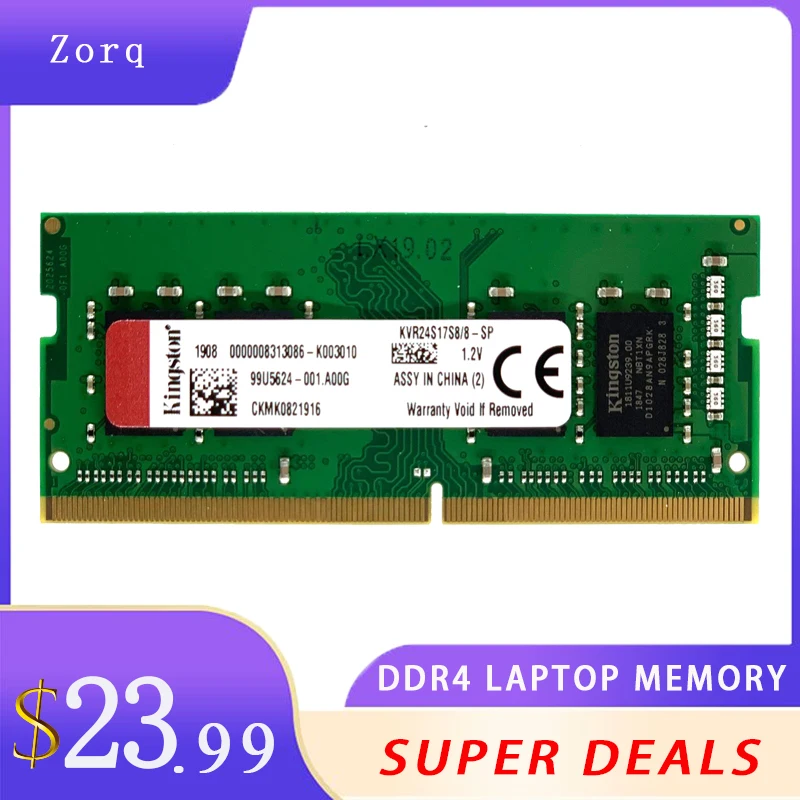 Оперативная память Kingston DDR4 для ноутбуков DDR3L 4 ГБ 8 16 2666 МГц 2400 2133 1600 PC3 1 2 в PC4