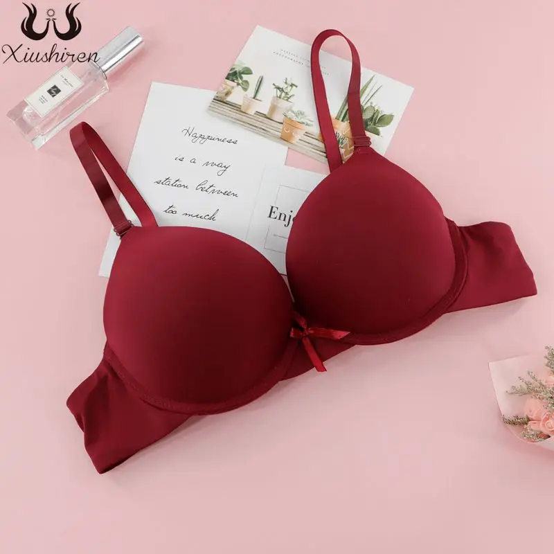 Сексуальный бюстгальтер Xiushiren с мягкими чашечками нижнее белье пуш ап Однотонный
