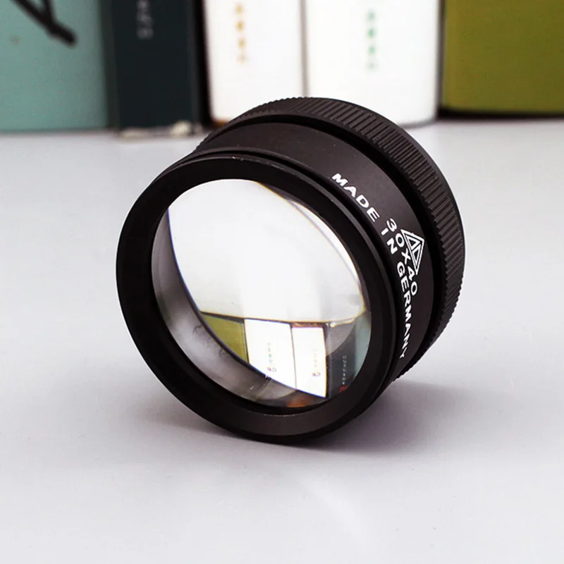 Лупа 30x40 мм премиум-класса увеличительное стекло петля для объектива микроскоп