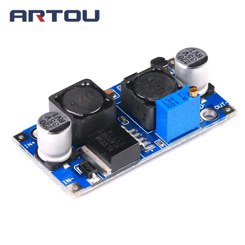 XL6009 автоматический понижающий модуль питания постоянного тока с регулируемым