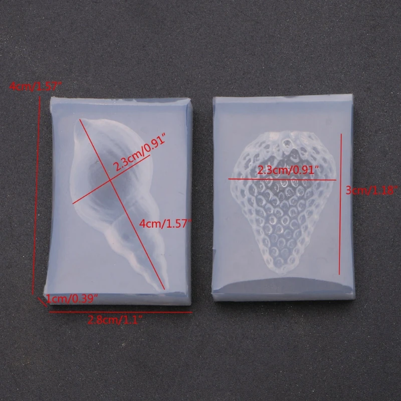 

Handmade 3D Strawberry Conch Resin Casting Mold Strawberry Conch Keychain Pendant Resin Casting Molds Resin Crafts Tools
