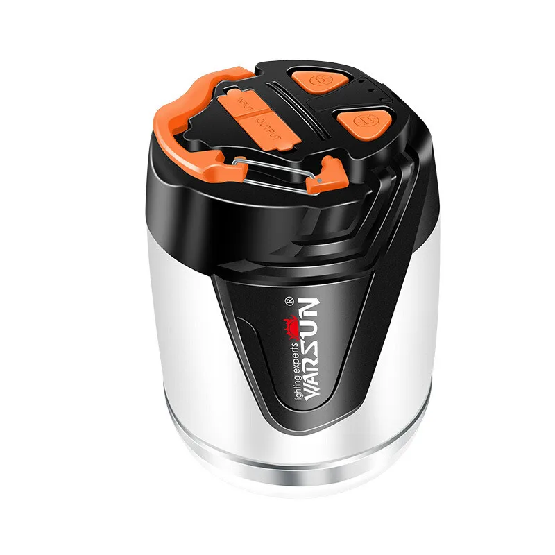 저렴한 Warsun 850 루멘 캠핑 빛 5 모드 LED 방수 여행 휴대용 랜턴 보조베터리 작업 램프 후크