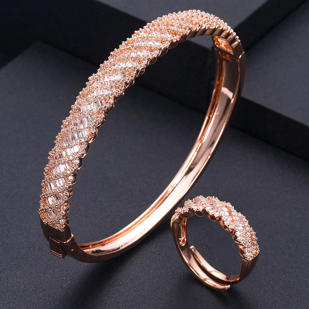 jankelly Luxury Square shap African Bangle Ring Set Fashion Bracelet Sets For Women Wedding Engagement brincos para as mulheres | Украшения