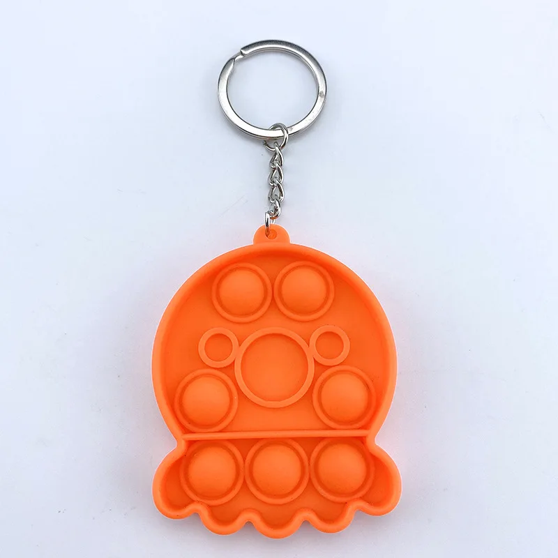 

Mini Push Pop Bubble Sensory Toy Adult Child Stress Reliever Pop-Its Fidget Keychain Party Favors for Kids Birthday