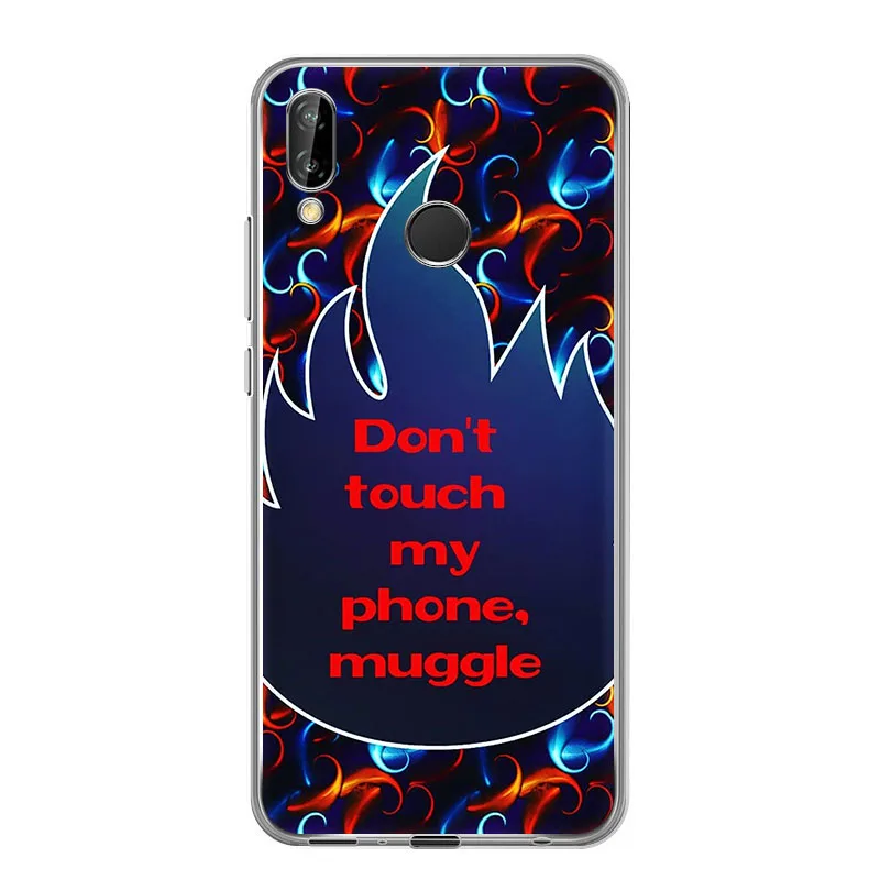 Мягкий силиконовый чехол из ТПУ для телефона Huawei Nova5T Y5 Dont touch my phone for honor 20 9X 10 8S 8a 20i