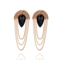 za stone tassel drop dangle earrings for women christmas gifts trendy wedding party fashion jewelry bijoux pendientes
