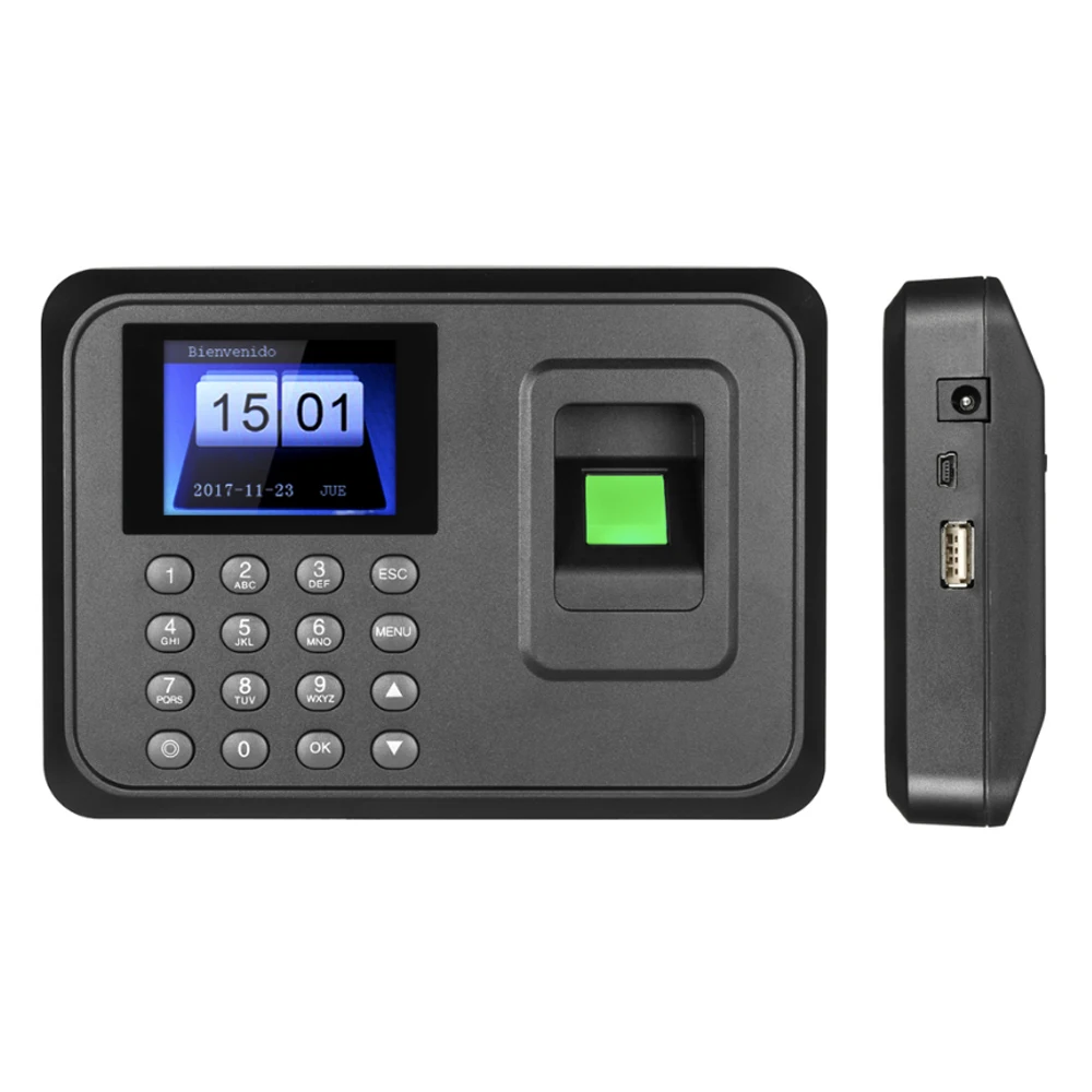 2 4 дюйма биометрический отпечаток пальца посещаемость машина система USB палец