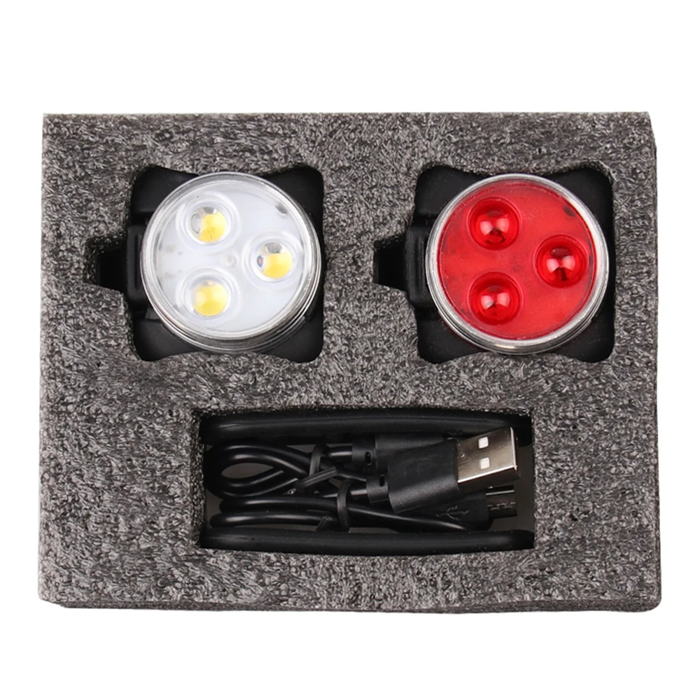 Фсветильник рь велосипесветильник ный передний и задний с зарядкой от USB | Спорт