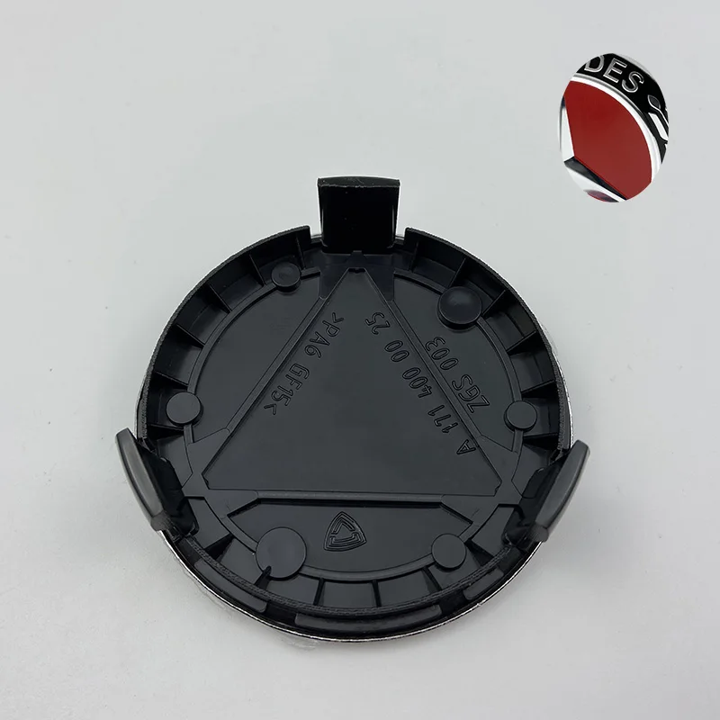 

4Pcs/lot 75mm 3pins Car Wheel Center Hub Caps Cover Emblem For Mercedes A B C CLA G M A1714000025 Car Accessories Styling
