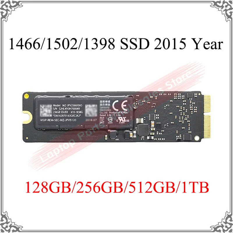 

Для Macbook Air A1466 для Macbook Retina Pro A1502 A1398 SSD твердотельные диски 128 ГБ 256 ГБ 512 ТБ 2015 год Протестирована Работа