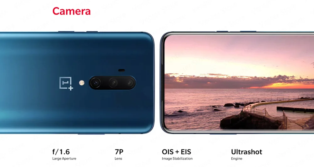 Global ROM OnePlus 7T Pro Snapdragon 855 Plus Octa Core Smartphone 8GB 256GB 6.67'' 90Hz AMOLED Screen 48MP Cam NFC Android 10