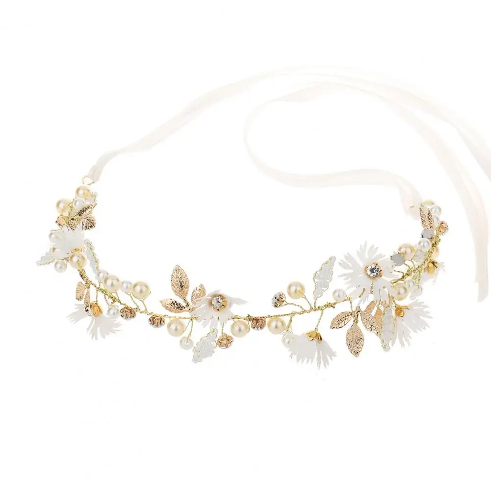 

Exquisite Headband Decor Beautiful Fabric Aesthetic Flower Wreath Headband for Women