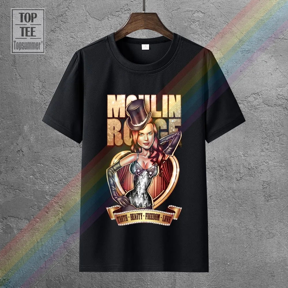 

Moulin Rouge Movie Men'S Funny Tshirt Hip Hop Streetwear Tshirts Homme Humour Tee Shirt Short Sleeves T-Shirts Mens Clothing