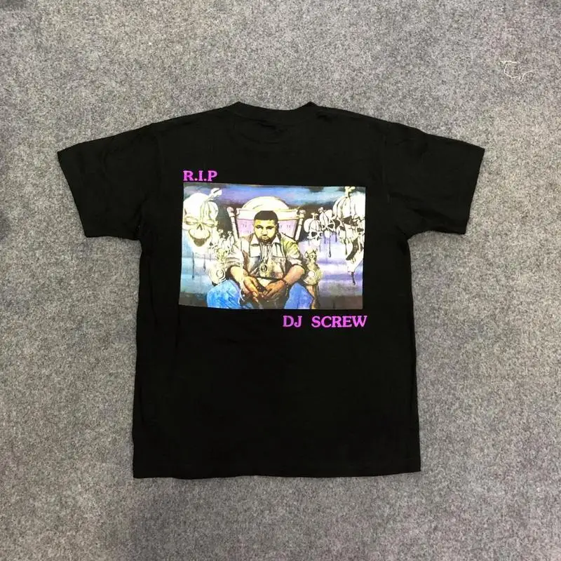 19ss Astroworld RIP DJ винтовые футболки для мужчин и женщин уличная одежда хип хоп Канье Уэста топы Тревиса Скотта