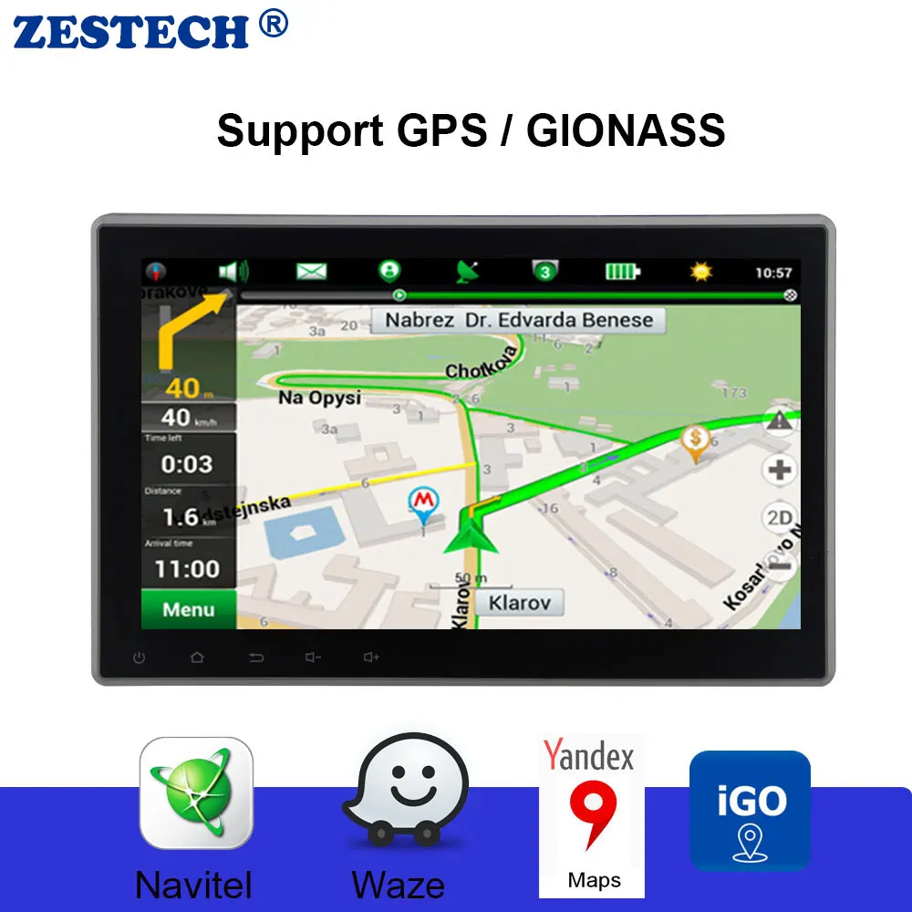 ZESTECH 1 din 10 &quotAndroid 9 0 DVD GPS навигация Автомобильное универсальное радио для nissan kia