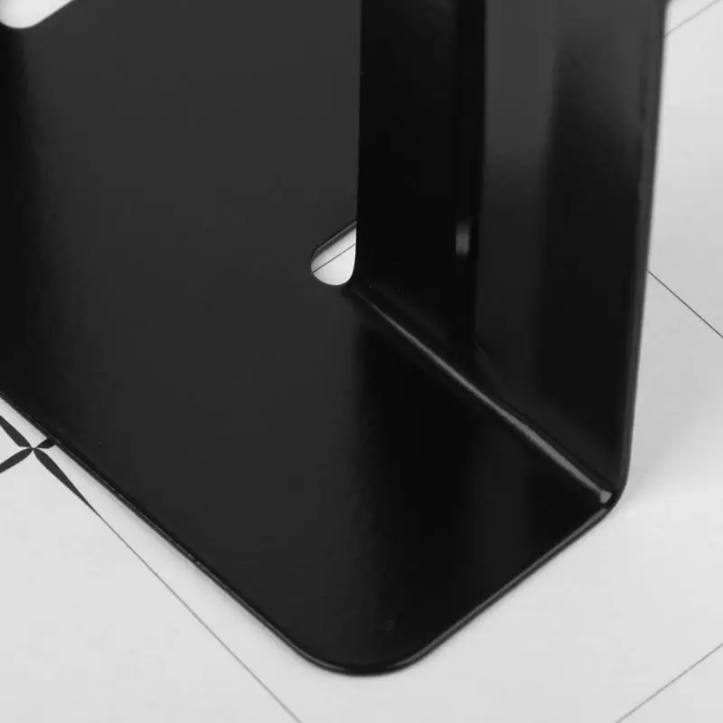 

Simple Style Metal Bookends Iron Support Holder Nonskid Desk Stands For Books