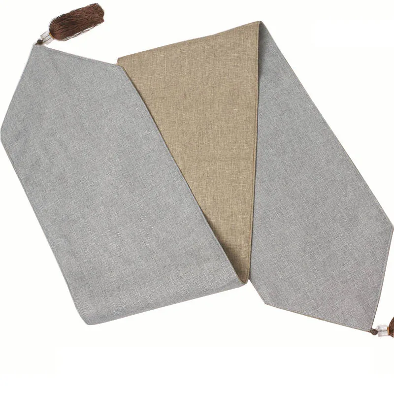 

Morden Concise Solid Table Runner Chinese Style Cotton Linen Table Runner Dinning/tv/shoe Table Cover Party Wedding Decoration