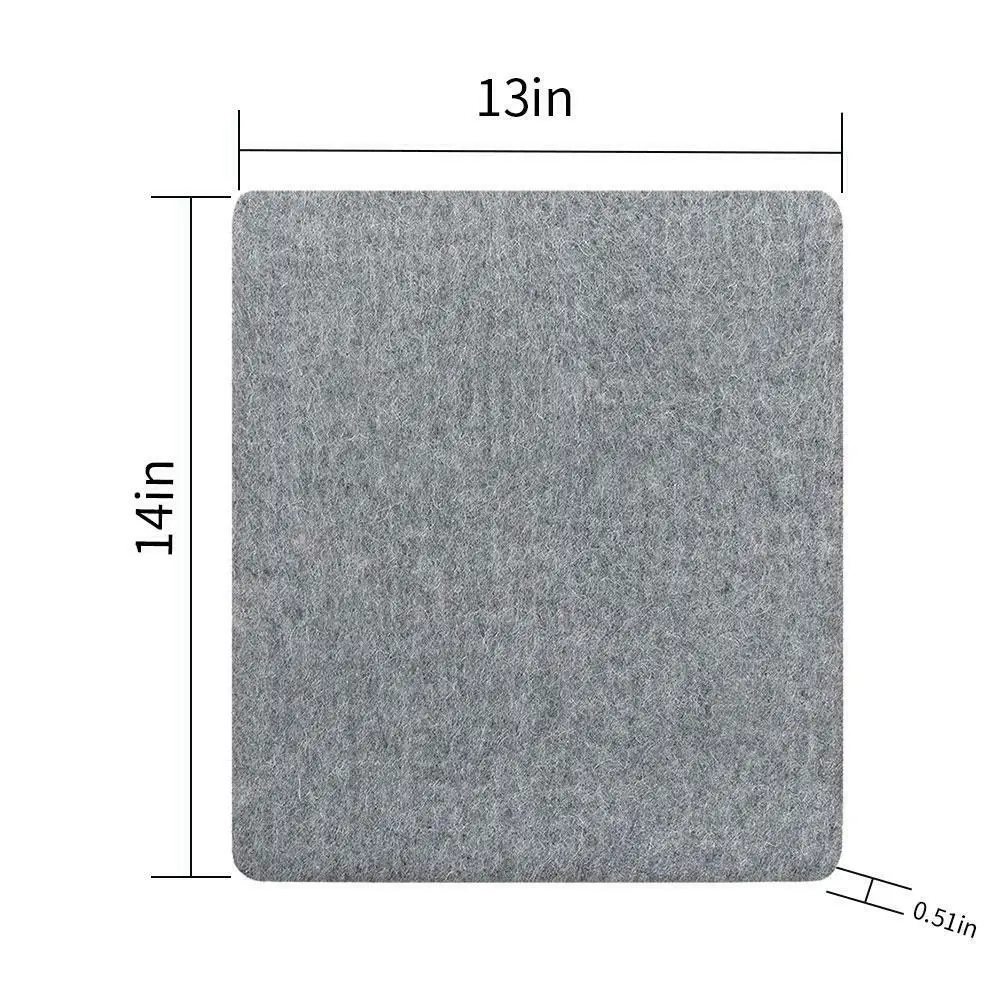 13x14 inch Шерстяная гладильная доска с высокой термостойкостью, шерстяной коврик для глажки, чехол для одежды, домашние защитные аксессуары - Цвет: 13x14 inch