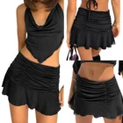 Повседневные белые плиссированные мини-юбки с высокой талией, женская короткая юбка Y2K, женская летняя уличная одежда в стиле Харадзюку, модная плиссированная юбка 2021