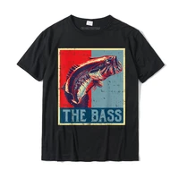the bass poster vintage fish fishing fisherman angler gift t shirt fashionable normal t shirt cotton mens tops tees normal