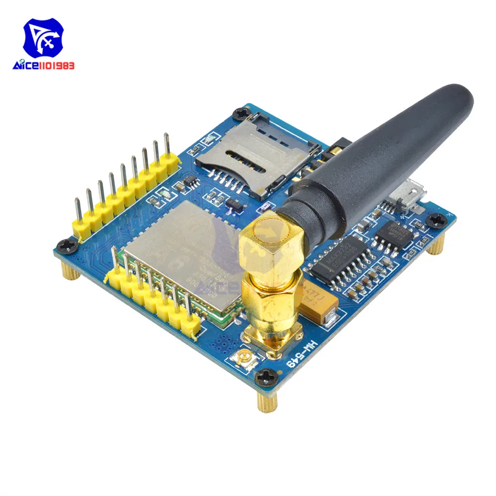 Diymore A6 Core GPRS Pro Serial GSM модуль макетная плата TTL RS232 с SMA интерфейсная антенна