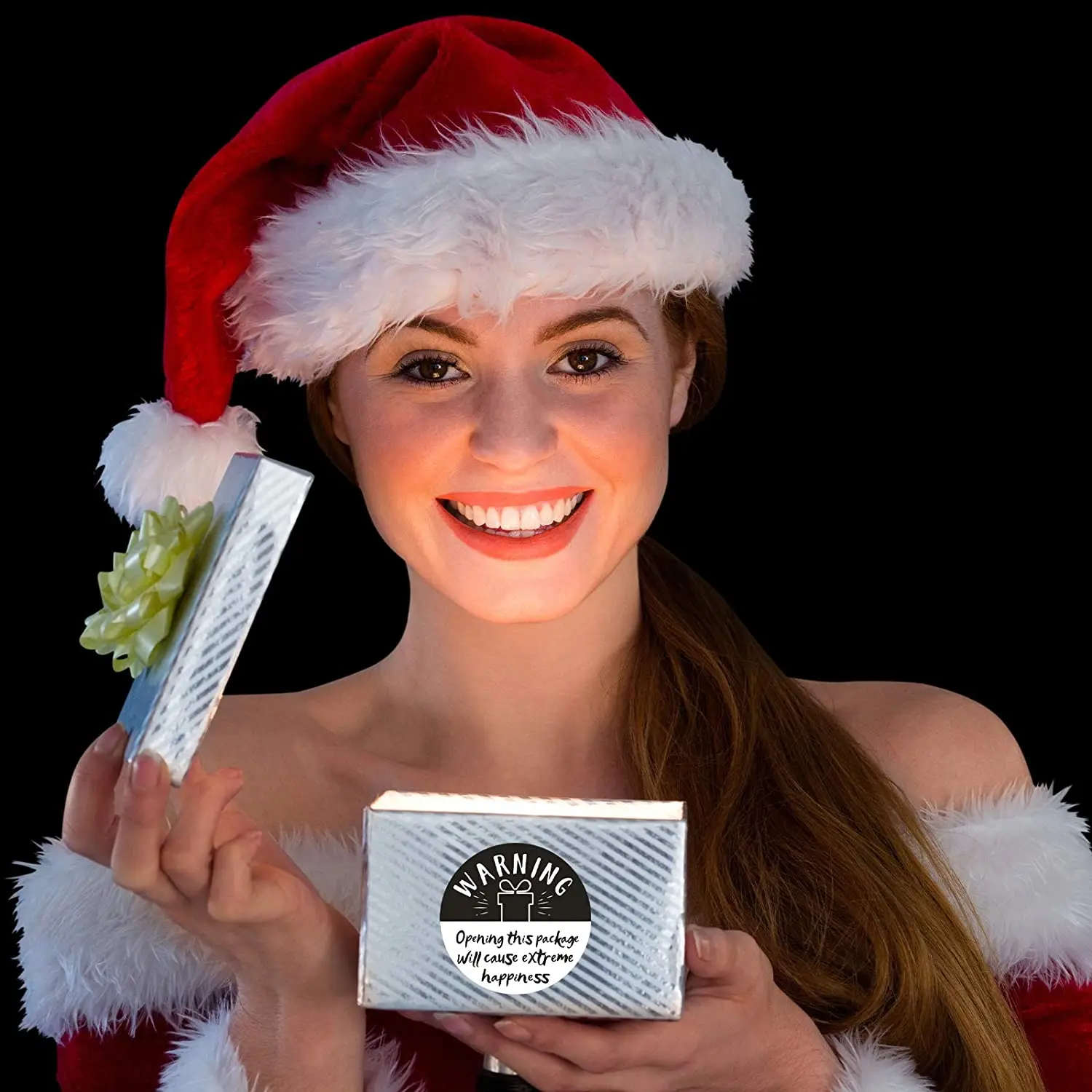 

500pcs Round Warnning Open This Package Will Cause Extreme Happiness Stickers 1.5 Inch Thanksgiving Day Scrapbooking Sticker