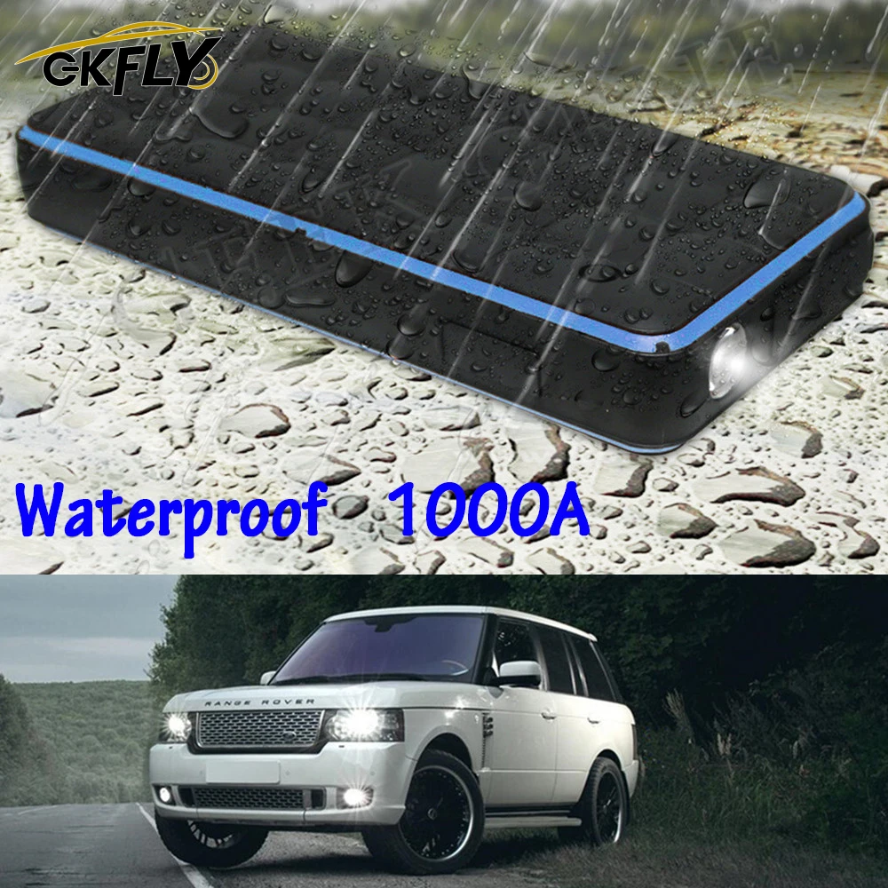 

GKFLY 28000mAh Car Jump Starter IP65 Waterproof Jump Start High Capacity Power Bank Auto Battery Charger Starting Device